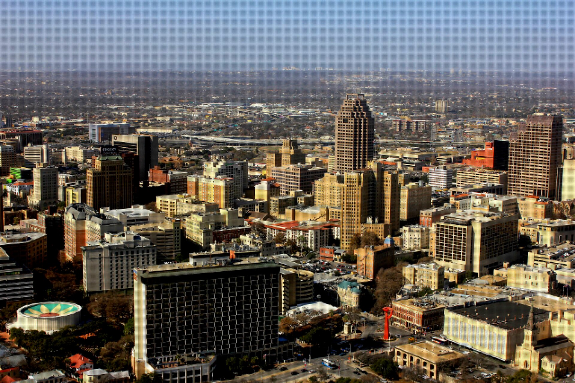 Downtown San Antonio skyline on a clear day